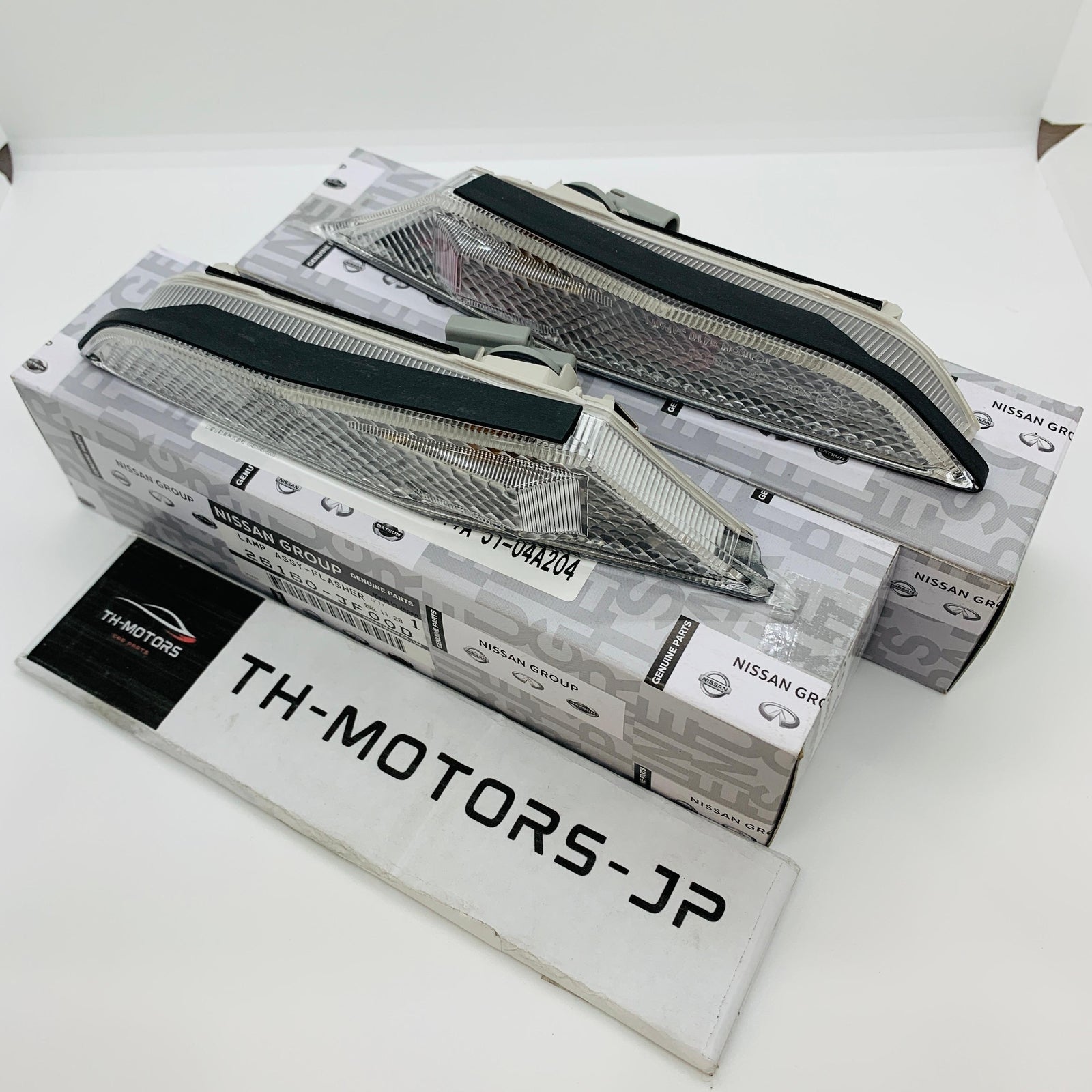 NISSAN Genuine GT-R GTR R35 Clear Front Corner Lamps Lights Indicators