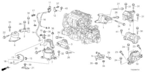 HONDA Original 2008–2012 Accord 4CYL A/T Modelle Oberes Getriebe 50870-TA0-A03