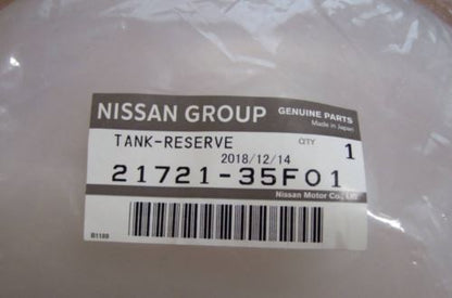 NISSAN Genuine 89-93 240SX Overflow Coolant Reservoir Tank 21721-35F01