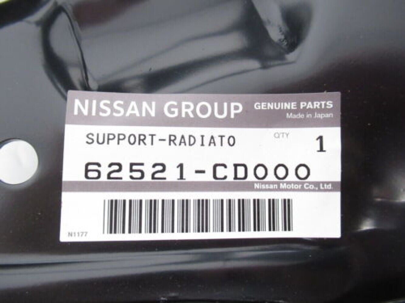 NISSAN Original 2003–2007 350Z Linke Kühlerseitenkernhalterung 62521-CD000