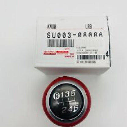 TOYOTA Genuine FR-S 86 GT86 Red Leather Shift Knob SU003-08086
